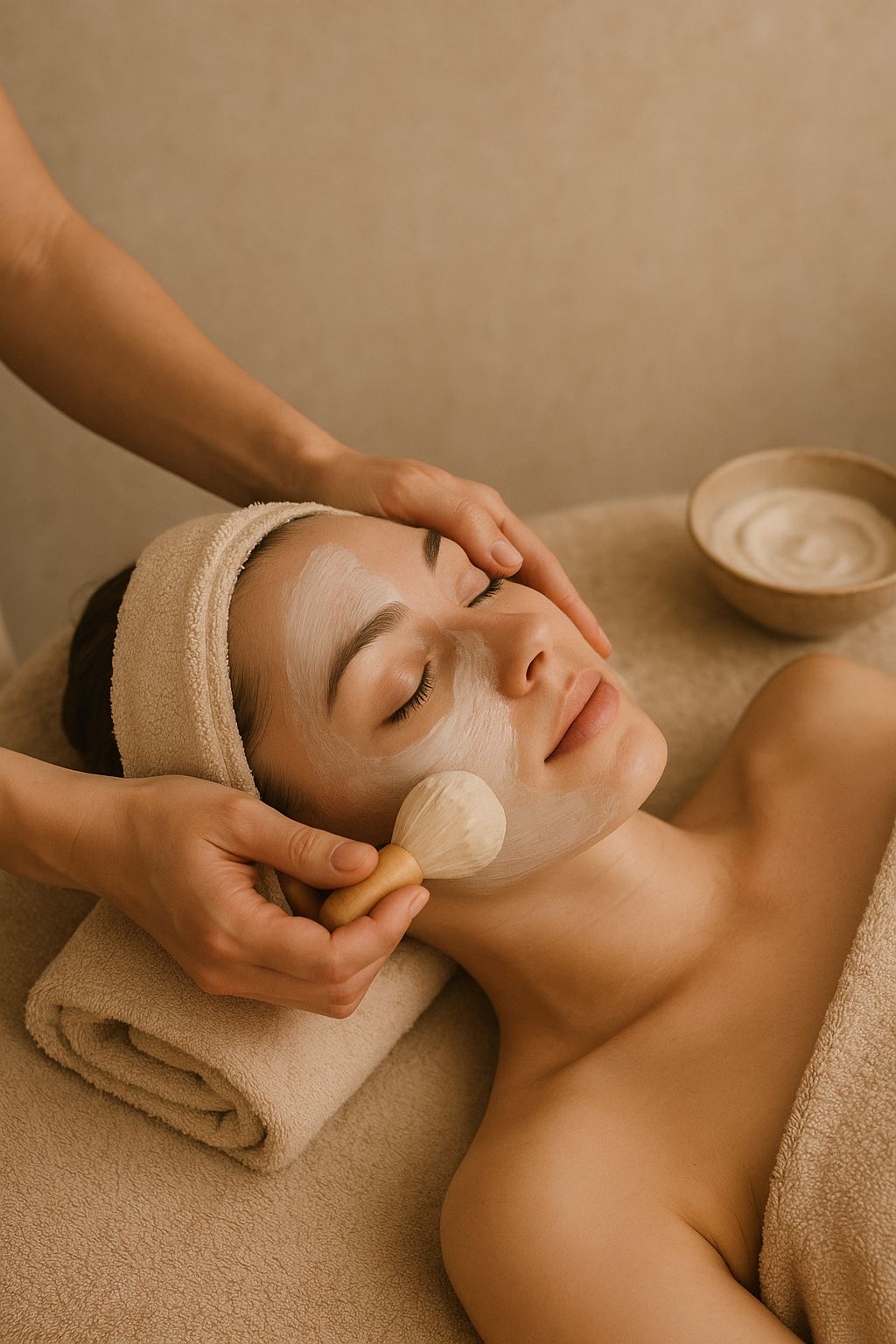Professional facial treatment at Looks Mantra - Relaxing spa experience