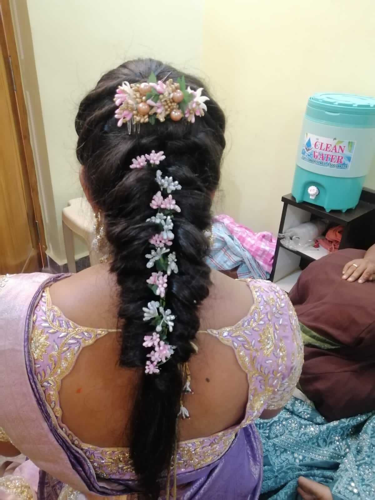 Colorful Floral Hair Styling